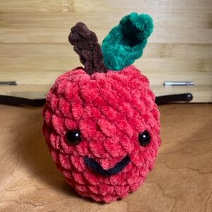Crochet Apple Amigurumi - Perfect Teacher Gift - Apple Plushie